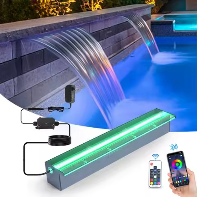 Acrylic Sheer Descent Waterfal - огляд і ціна Pond Light Submersible