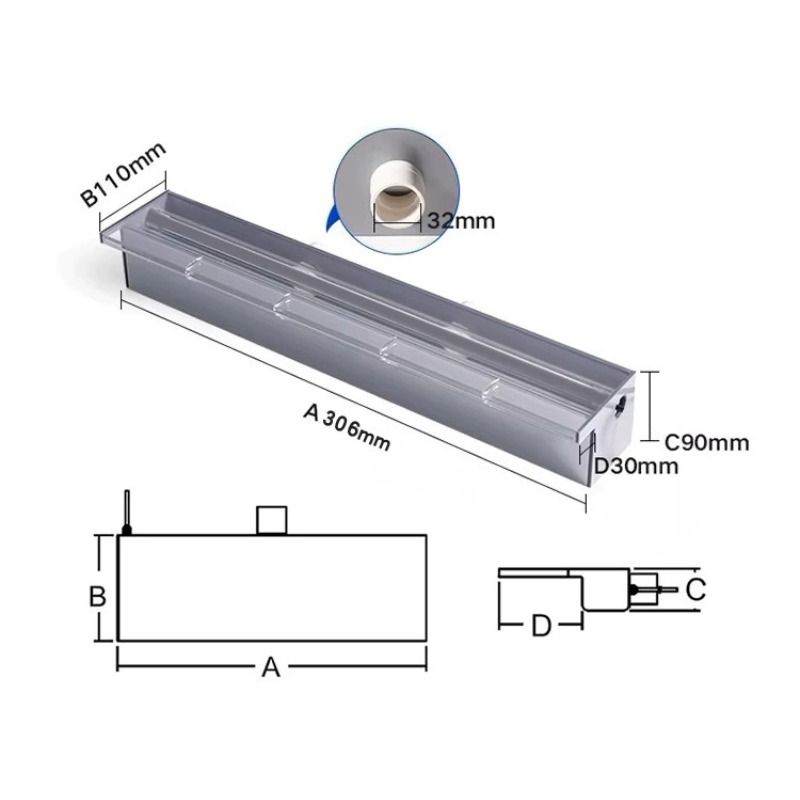 Acrylic Sheer Descent Waterfal - огляд і ціна Pond Light Submersible