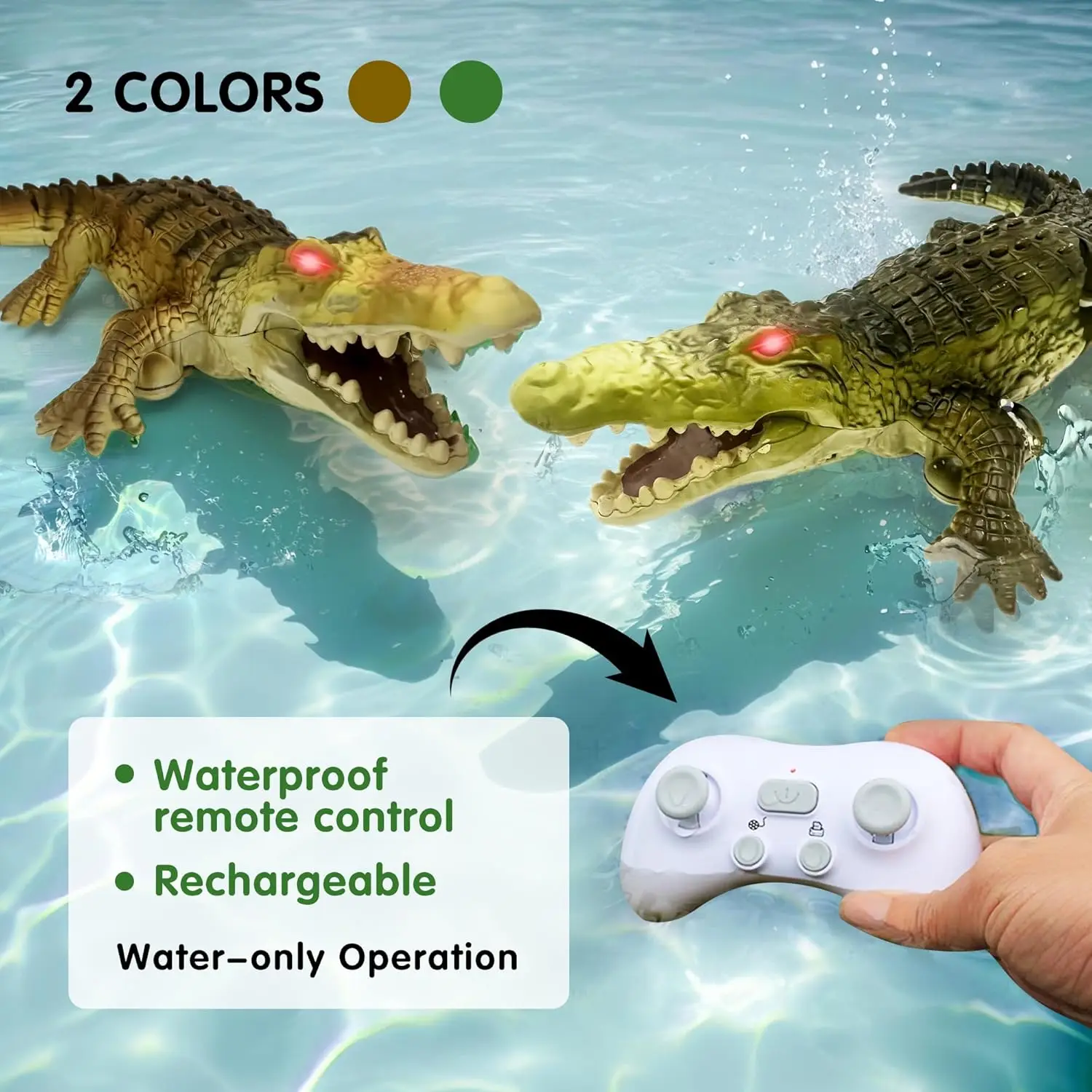 Remote Control Crocodile Water - огляд і ціна Pond Light Submersible