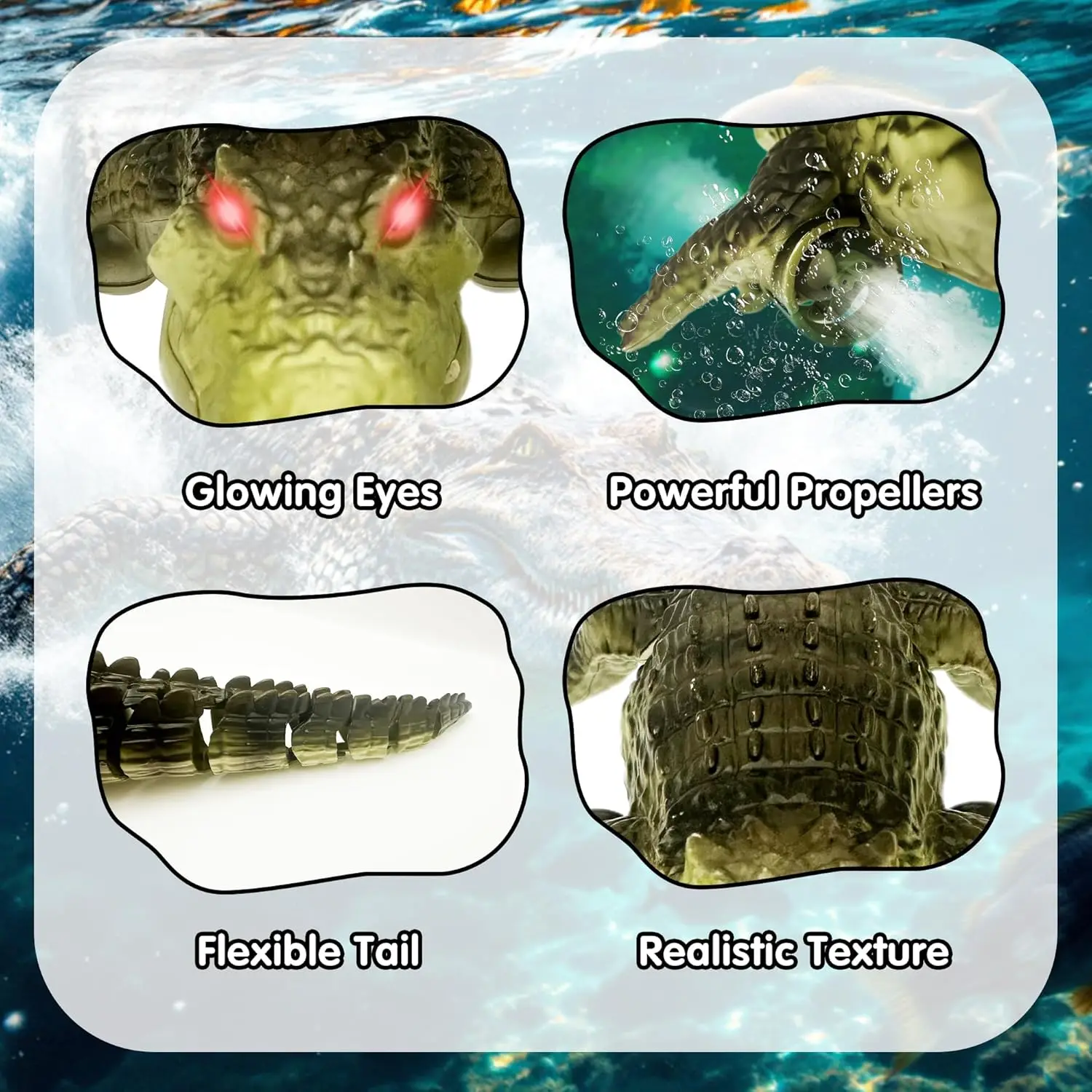 Remote Control Crocodile Water - огляд і ціна Pond Light Submersible